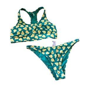 United Colors‎ of Benetton Pear Print Bikini Set – Top Small / Bottoms Medium